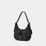 The  Originals Crystal Signature Shoulder Bag - Coach - Leather - Black