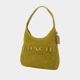 Brooklyn 28 Weave Straw Shoulder Bag - Coach - Raffia - Green