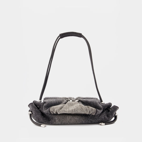 Scrunch-D Small Shoulder Bag - DIESEL - Cotton - Grey