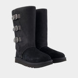 W Classic Tall Western Ankle Boots - UGG - Leather - Black