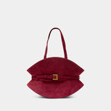 Shuffle Medium Shoulder Bag - Balmain - Leather - Red