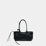 Le City East West Shoulder Bag - Balenciaga - Leather - Black
