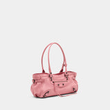 Le City East West Shoulder Bag - Balenciaga - Leather - Pink