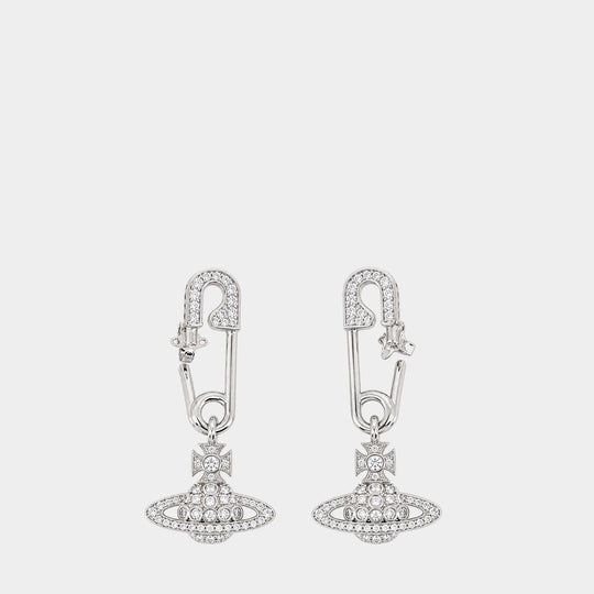 Lucrece Large Earrings - Vivienne Westwood - Metal - Silver