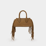 Fringe Micro Honey Shoulder Bag - Amiri - Leather - Brown