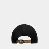 Gabardine Cap - Burberry - Cotton - Black