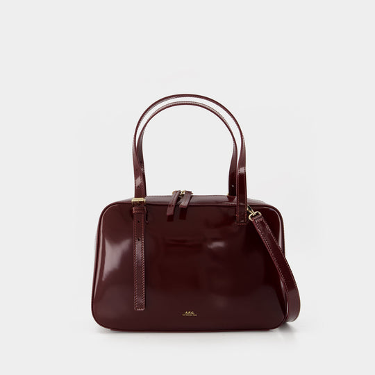 Virginie Box Purse - A.P.C. - Leather - Burgundy