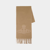 25x180 Scarf - Vivienne Westwood - Wool - Beige