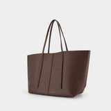 Abilla Shopper Bag - By Malene Birger - Leather - Brown