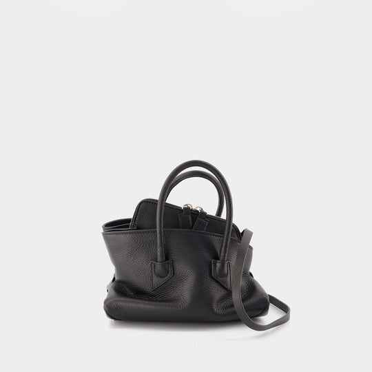 la Passeggiata Mini Top Handle Bag - The Attico - Leather - Black