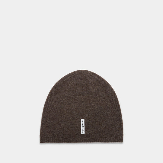 Fitted Beanie - Acne Studios - Cashmere - Brown