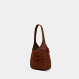 Weave Straw Brooklyn 28 Shoulder Bag - Coach - Leather - Brown