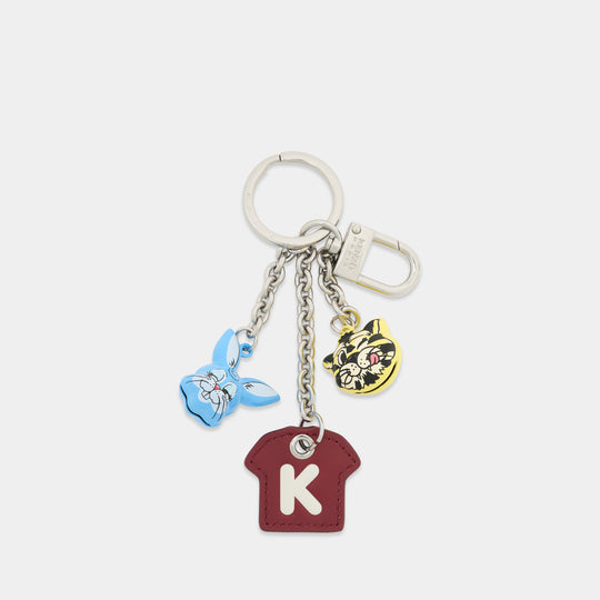 Charm Keychain - Kenzo - Leather - Multicolor