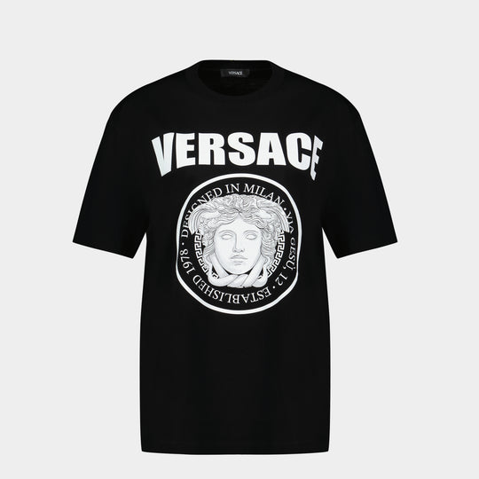 Medusa Rock T Shirt - Versace - Cotton - Black