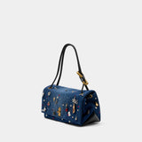 The Large Dual Shoulder Shopper Bag - Marc Jacobs - Cotton - Blue