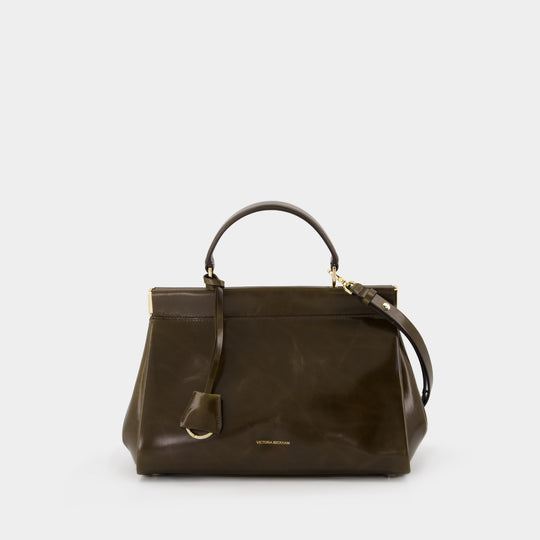 Sloane Frame Handbag - Victoria Beckham - Leather - Khaki