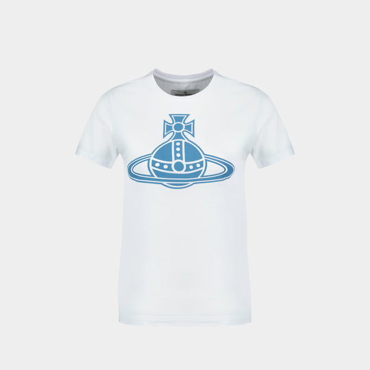 Paris Orb Peru' T Shirt - Vivienne Westwood - Cotton - White