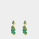 Botanica Dangles Earrings - Zimmermann - Metal - Green
