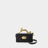 Pencil Cat Nano Top Handle Purse - Lanvin - Leather - Black