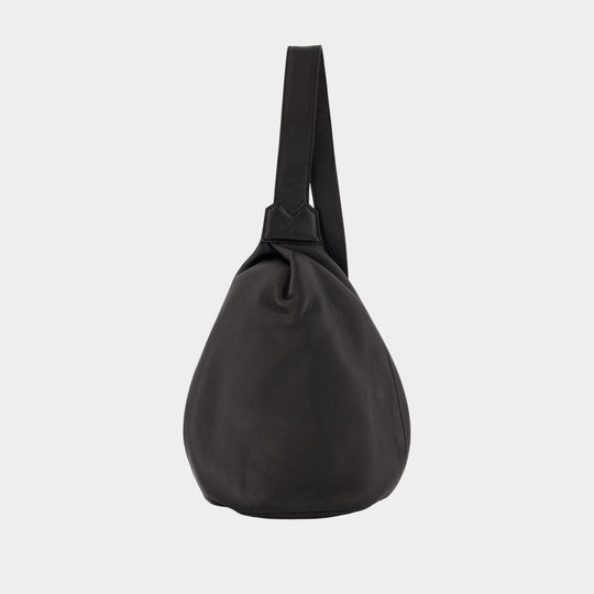 Tuck Sling S Crossbody - YOHJI YAMAMOTO - Leather - Black