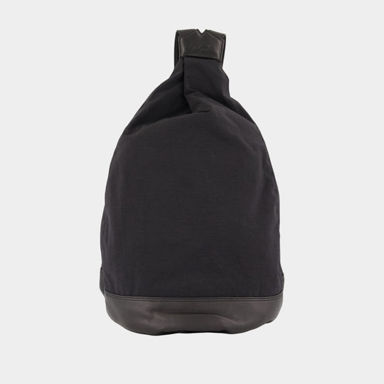 Hakama Tuck Backpack - YOHJI YAMAMOTO - Synthetic - Black