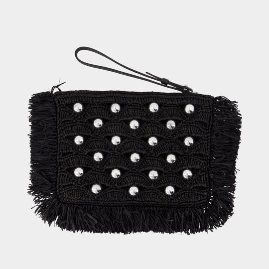 Purse - Rabanne - Raffia - Black