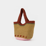 Small Shopper Bag - Marni - Leather - Multicolor