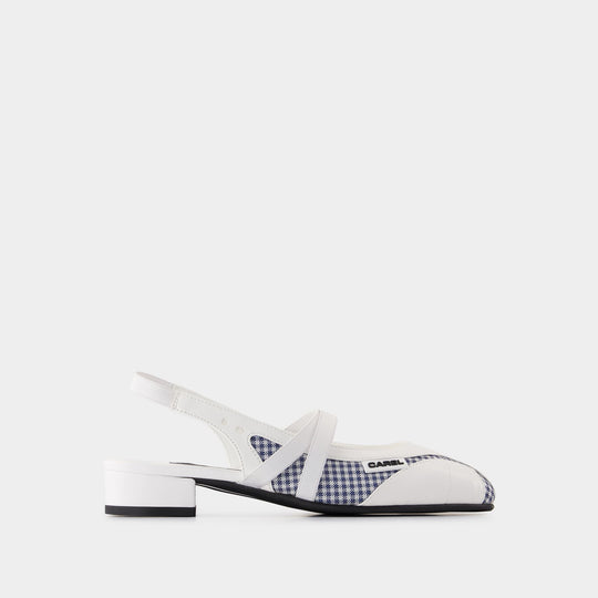 Sling Back Peachy 皮质凉鞋