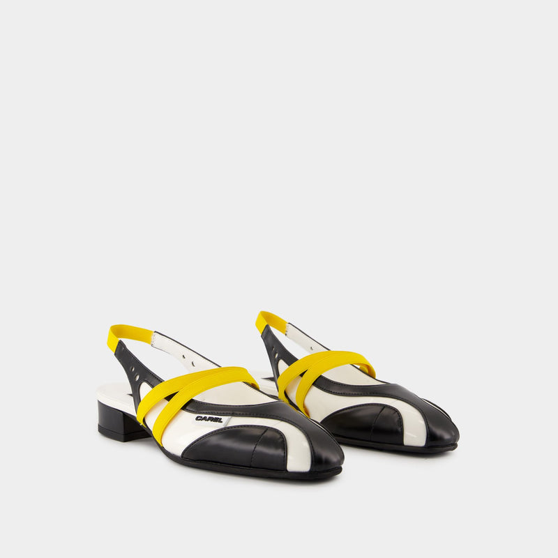 Sling Back Peachy - Carel - Cotton - Black