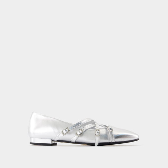 Eloise Ballerinas - Carel - Leather - Silver