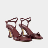Celeste Sandals - Carel - Leather - Burgundy