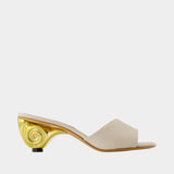 Naiade Sandals - Carel - Leather - White
