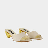 Naiade Sandals - Carel - Leather - White