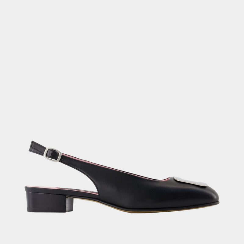 【関税込み】Coquelicot Flat Shoes - Carel - Leather - Black Coquelicot Flat Shoes - Carel - Leather - Black