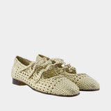 Ariana S Sandals - Carel - Raffia - Beige