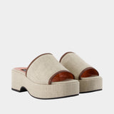 Adri mules - Carel - Canvas - Beige