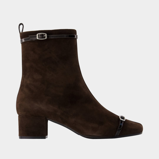Start ankle boots - Carel - Leather - Brown