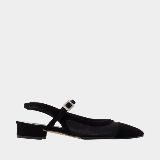 Oceanight2  Ballerina Flat Shoes - Carel - Leather - Black