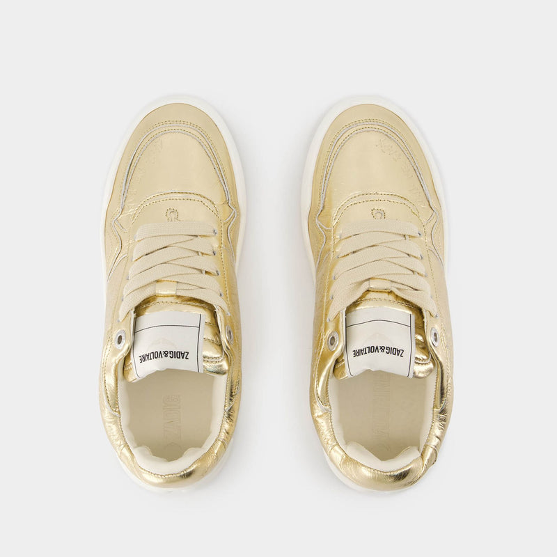 Wings Sneakers - Zadig & Voltaire - Leather - Gold