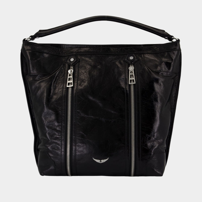 Sunny Hobo Shoulder Bag - Zadig & Voltaire - Leather - Black