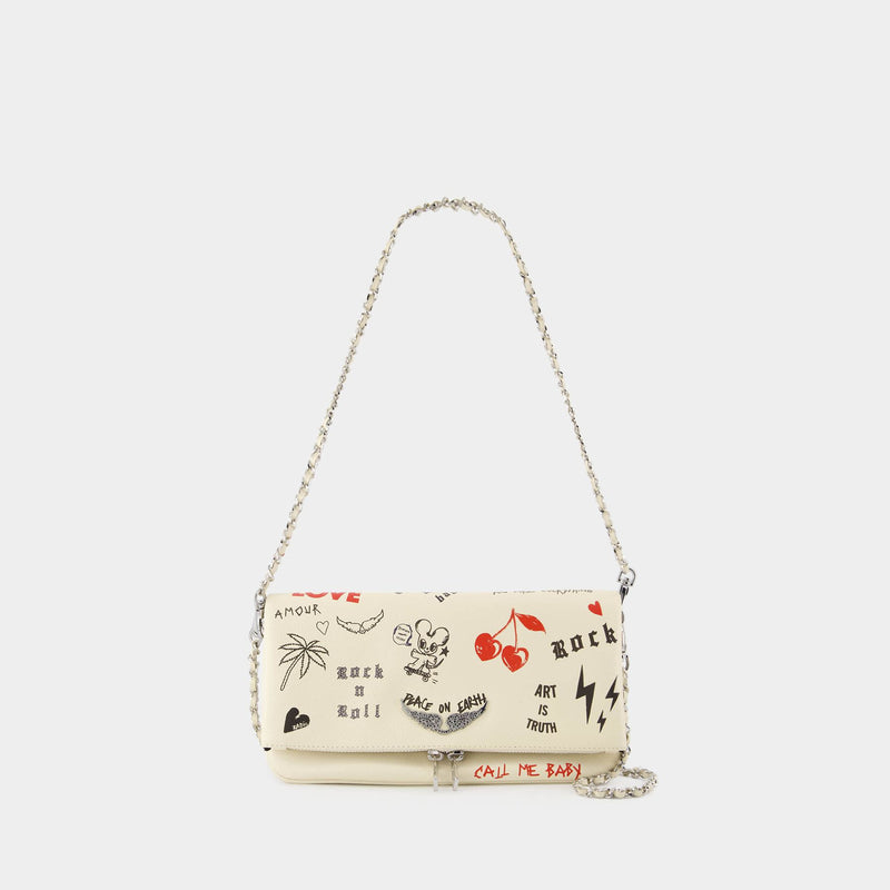 Rock Love Tag Crossbody - Zadig & Voltaire - Leather - White