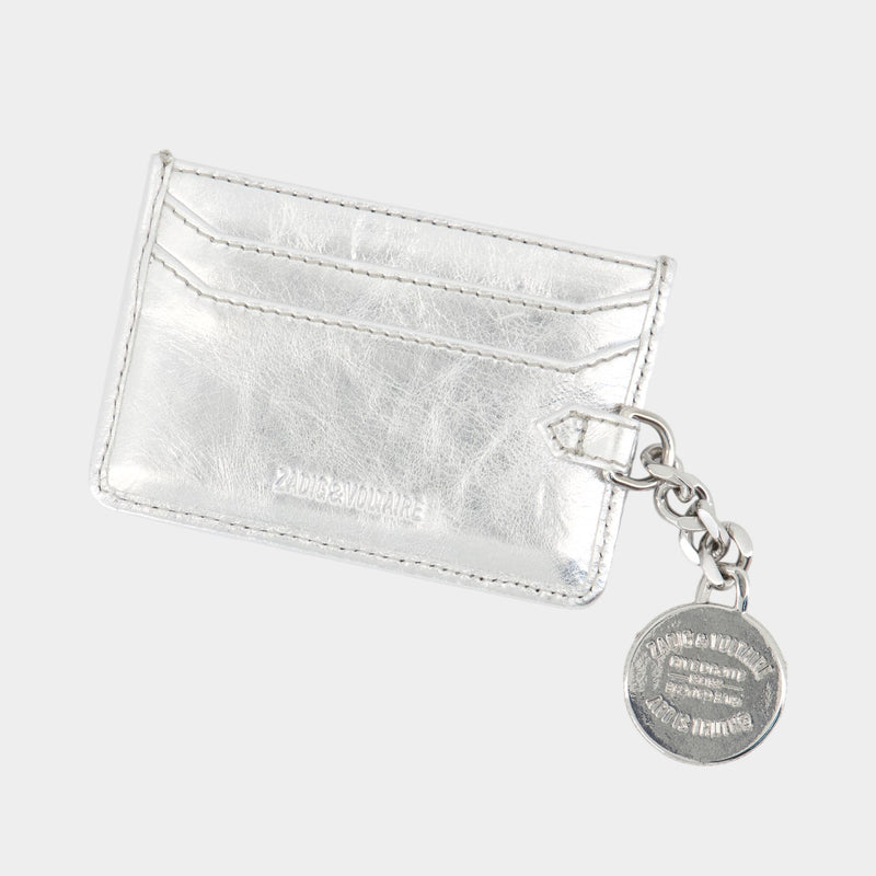 Sunny Pass Card Holder - Zadig & Voltaire - Leather - Silver
