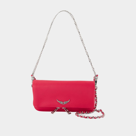 Rock Nano Wallet On Chain - Zadig & Voltaire - Leather - Pink