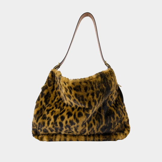 Jane Hobo Shoulder Bag - Zadig & Voltaire - Fake Fur - Brown