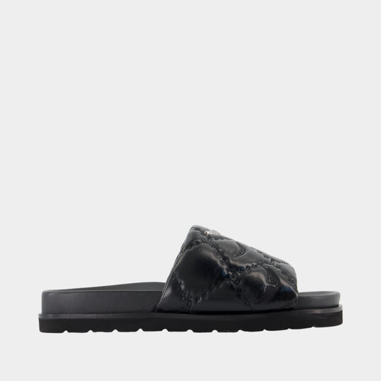 Teddy Bare Vintage Slides - Zadig & Voltaire - Leather - Black