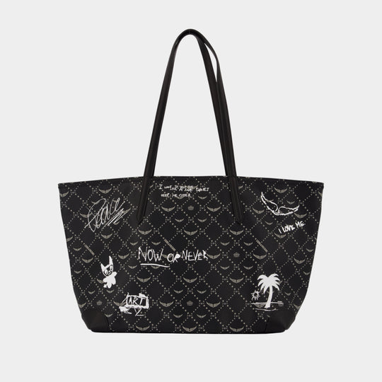 Z Monogram Arty Tag Shopper Bag - Zadig & Voltaire - Synthetic - Black