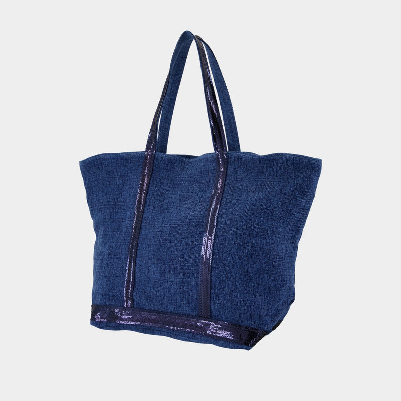 L Zippe Shopper Bag - Vanessa Bruno - Linen - Blue