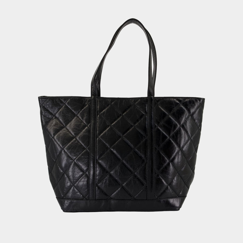 Xl Shopper Bag - Vanessa Bruno - Leather - Black