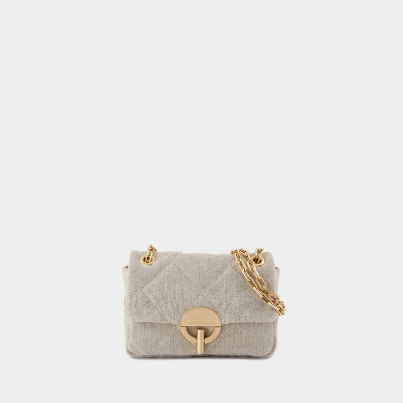 Nano Moon Bag - Vanessa Bruno - Linen - Beige