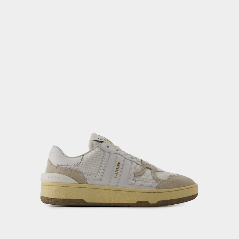 浪凡 Lanvin Tennis Low Top Sneakers 皮质低帮运动鞋